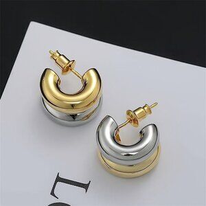 "VOLO" MIXED METAL EARRINGS